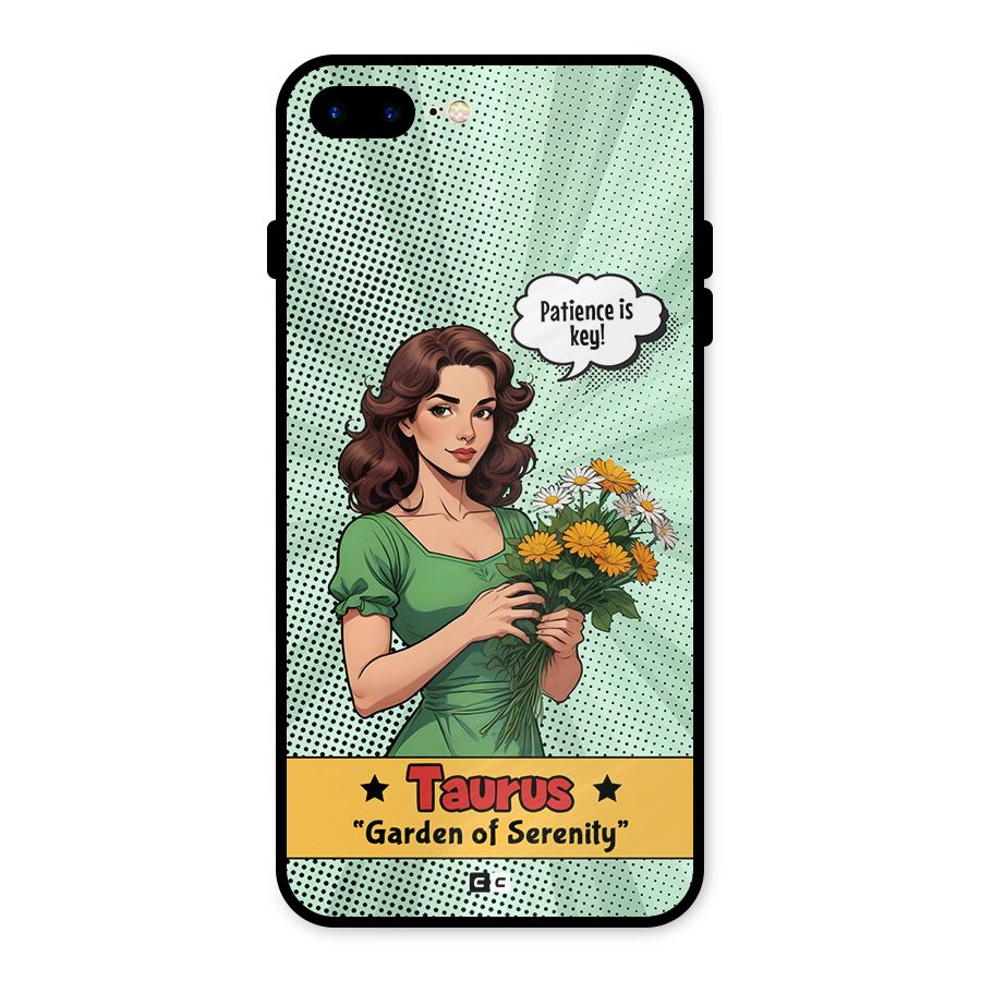 Peaceful Taurus Metal Back Case for iPhone 8 Plus