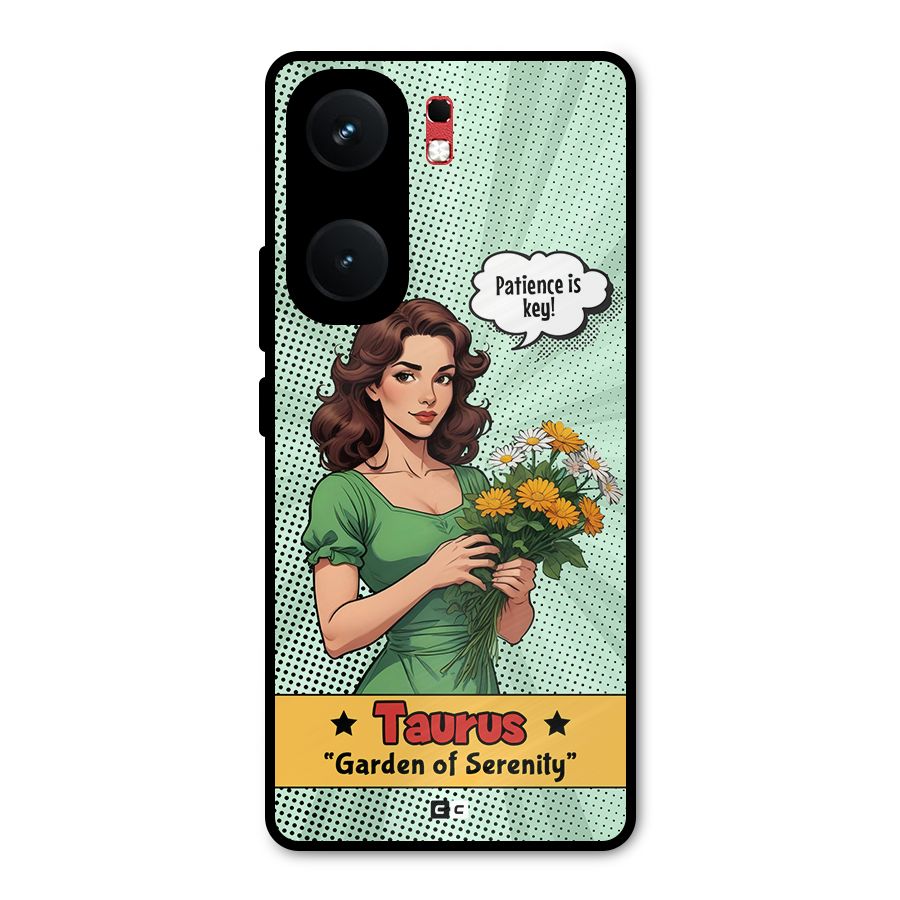 Peaceful Taurus Metal Back Case for iQOO Neo 9 Pro
