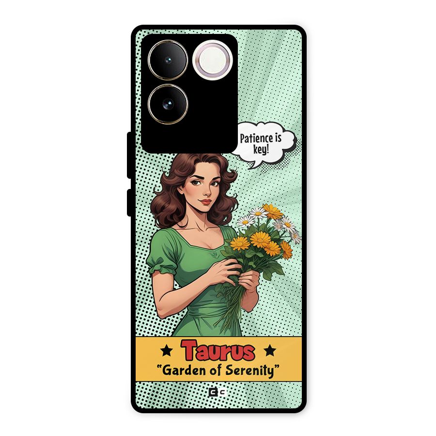 Peaceful Taurus Metal Back Case for iQOO Z7 Pro