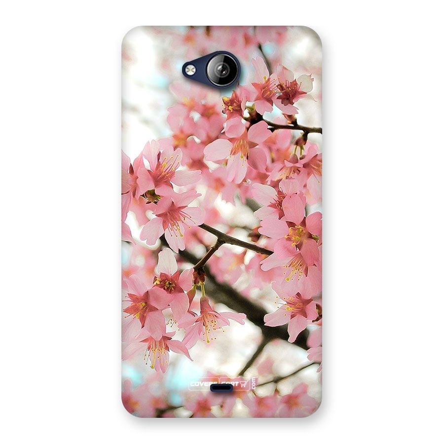 Peach Floral Back Case for Canvas Play Q355