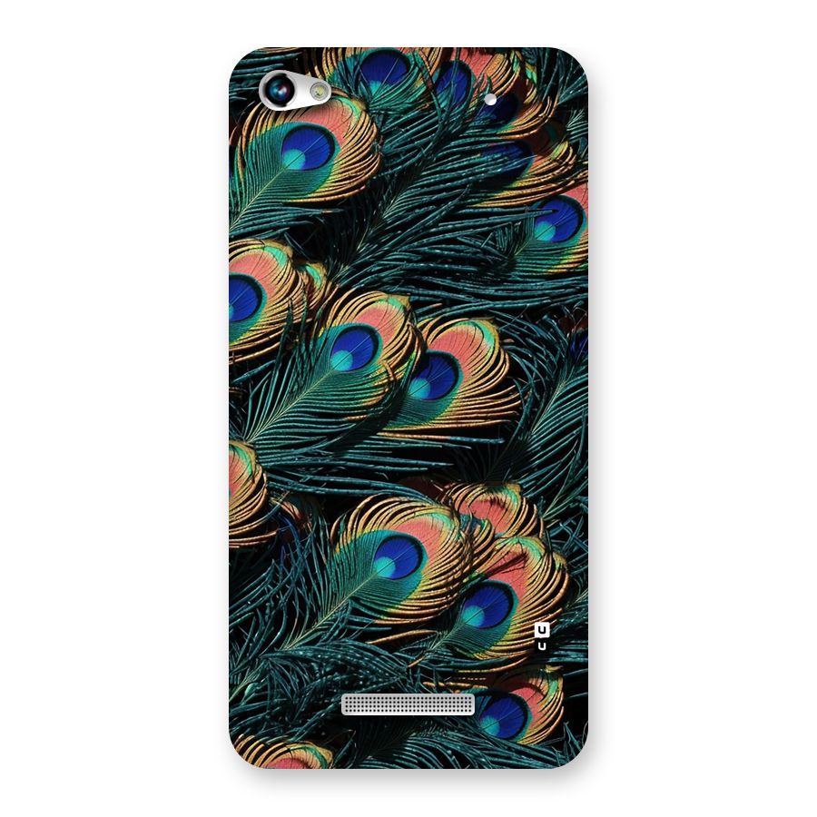 Peacock Feather Art Back Case for Canvas Hue 2 A316