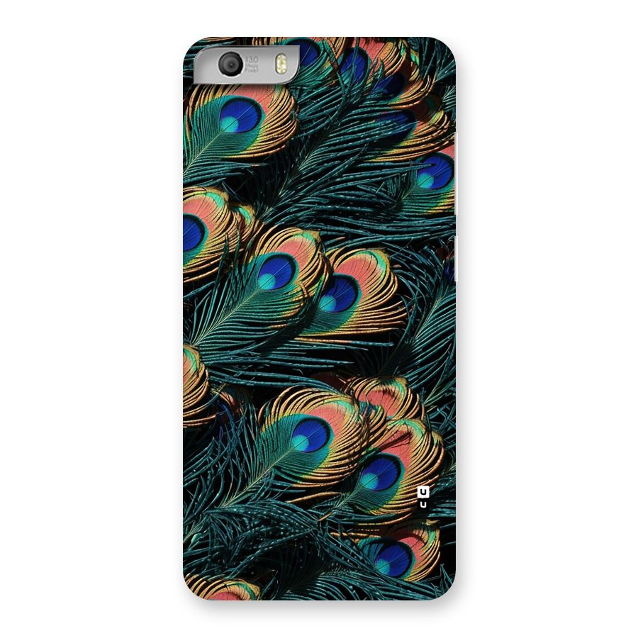 Peacock Feather Art Back Case for Canvas Knight 2