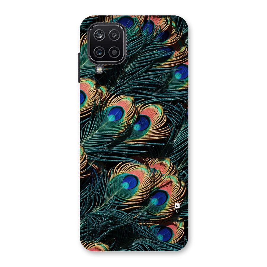 Peacock Feather Art Back Case for Galaxy A12