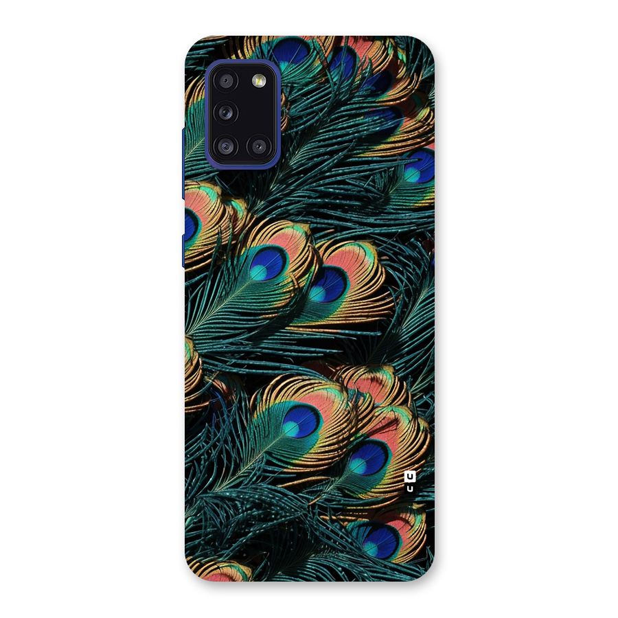 Peacock Feather Art Back Case for Galaxy A31