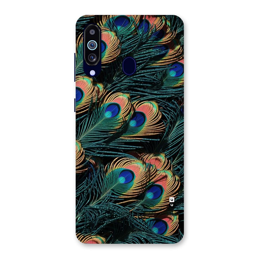 Peacock Feather Art Back Case for Galaxy A60