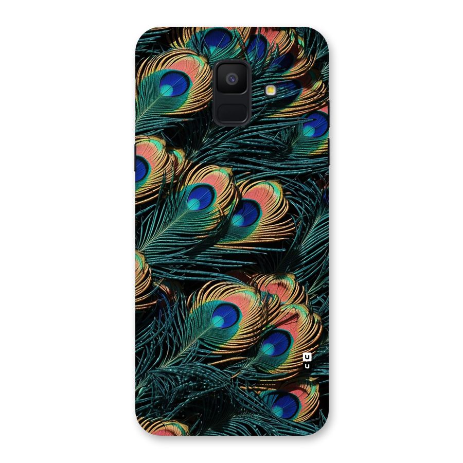 Peacock Feather Art Back Case for Galaxy A6 (2018)