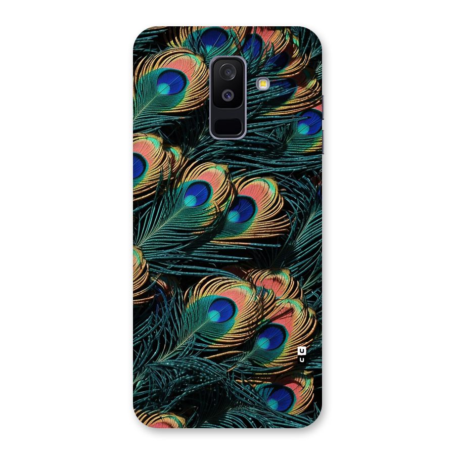 Peacock Feather Art Back Case for Galaxy A6 Plus