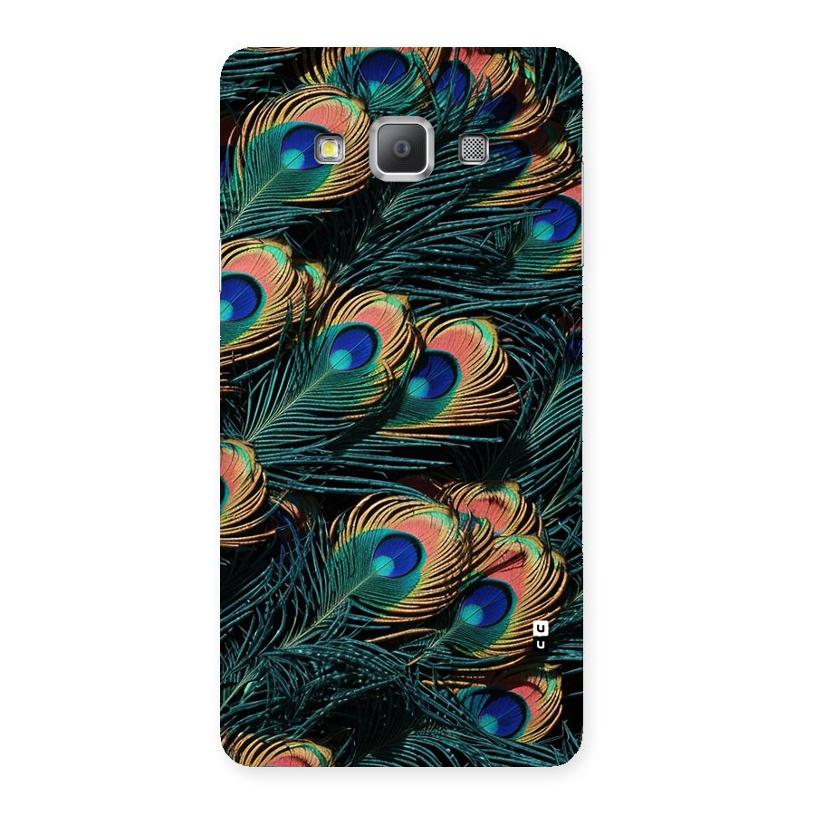 Peacock Feather Art Back Case for Galaxy A7