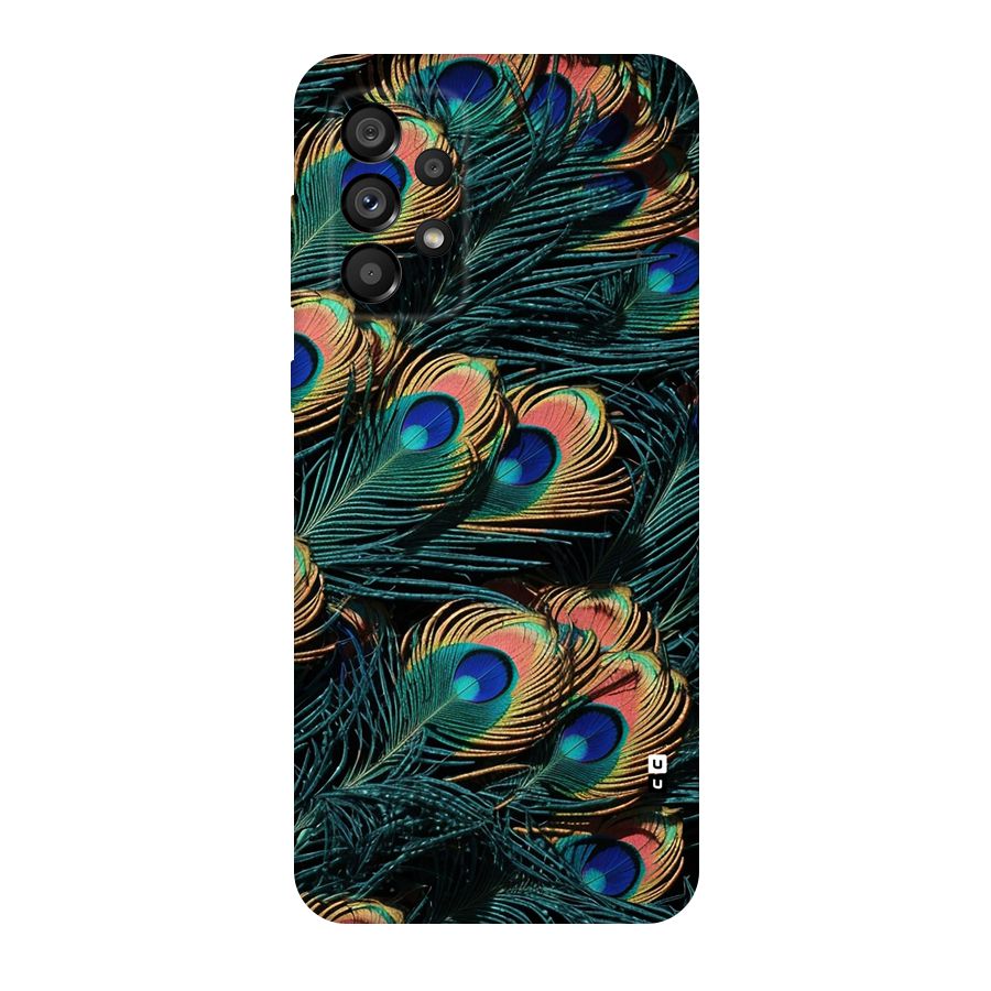 Peacock Feather Art Back Case for Galaxy A73 5G