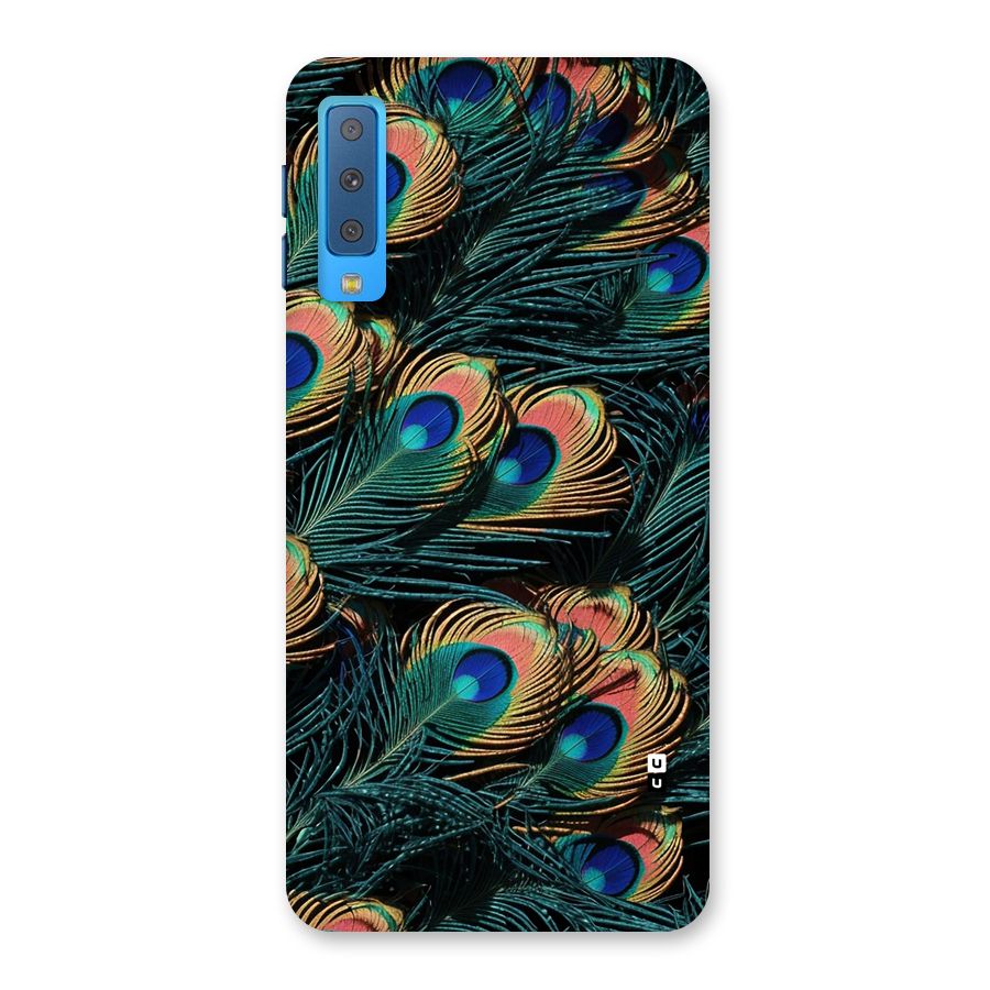 Peacock Feather Art Back Case for Galaxy A7 (2018)