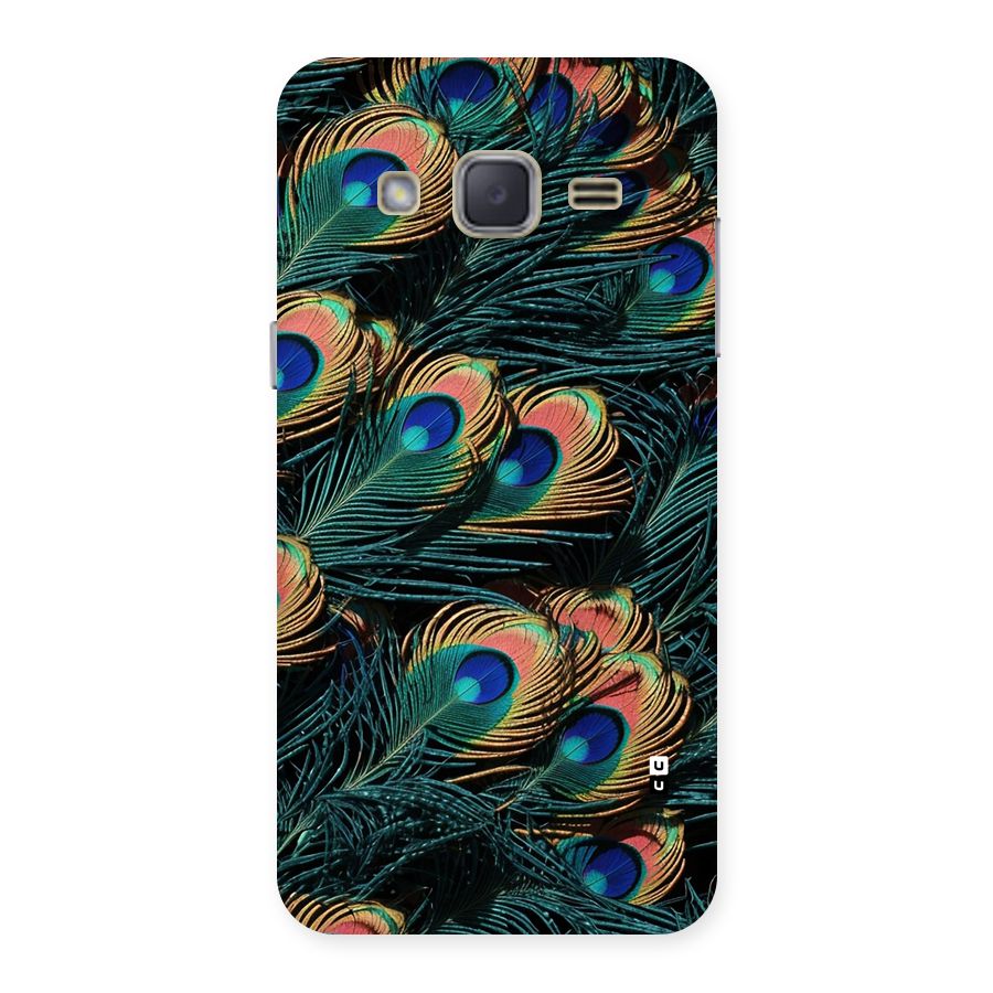 Peacock Feather Art Back Case for Galaxy J2