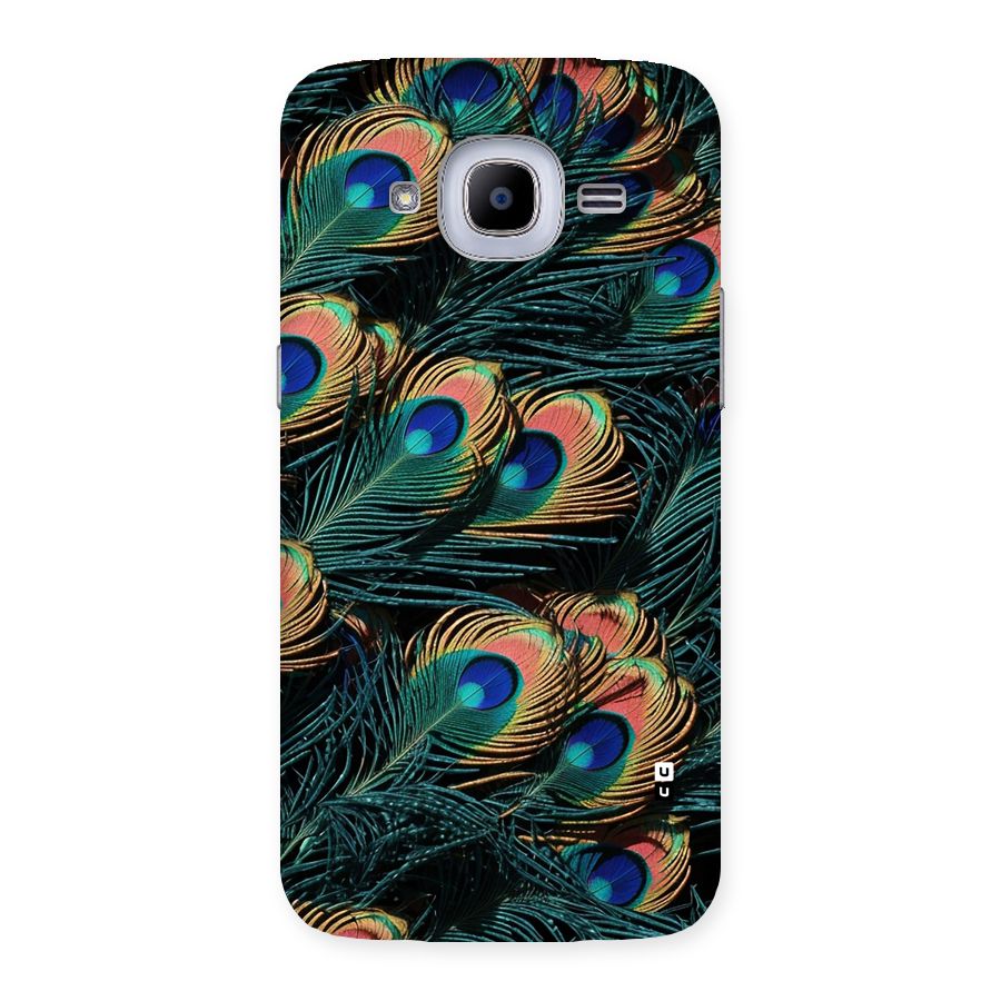 Peacock Feather Art Back Case for Galaxy J2 Pro