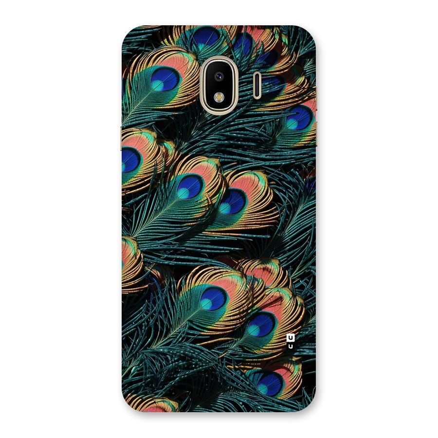 Peacock Feather Art Back Case for Galaxy J4