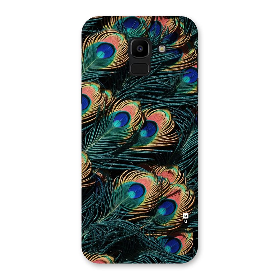 Peacock Feather Art Back Case for Galaxy J6