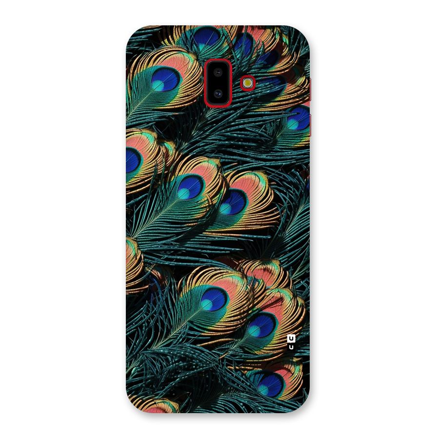 Peacock Feather Art Back Case for Galaxy J6 Plus