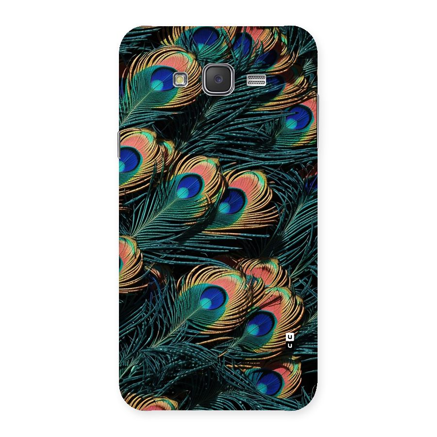Peacock Feather Art Back Case for Galaxy J7