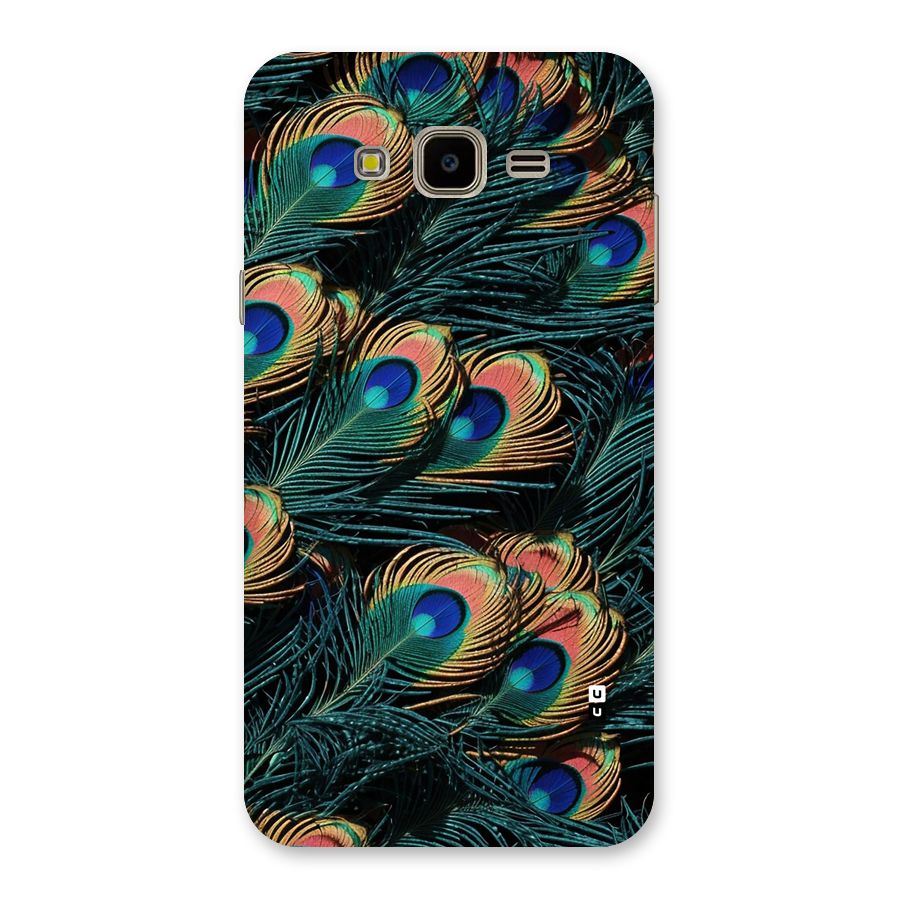 Peacock Feather Art Back Case for Galaxy J7 Nxt
