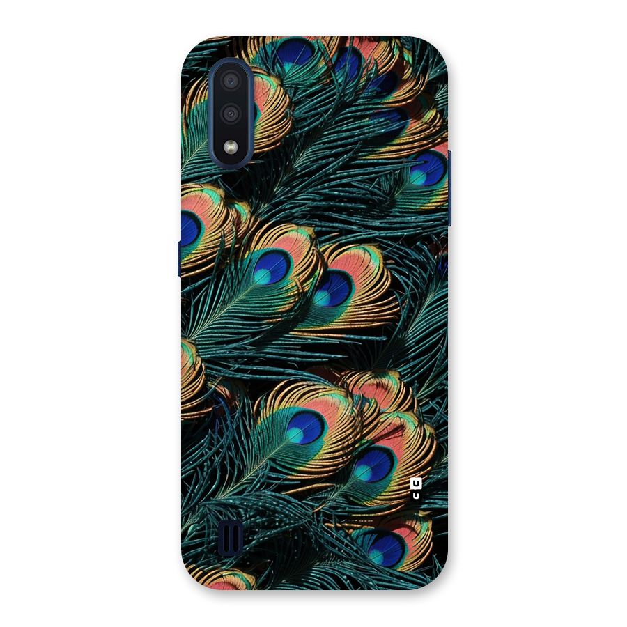 Peacock Feather Art Back Case for Galaxy M01