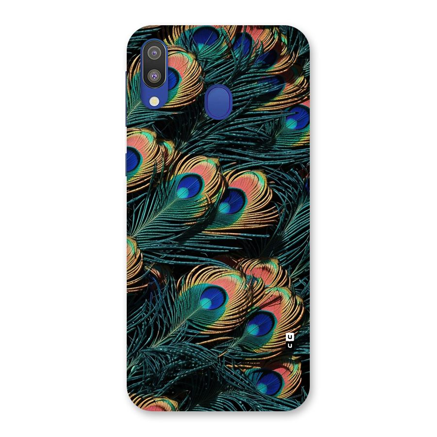Peacock Feather Art Back Case for Galaxy M20
