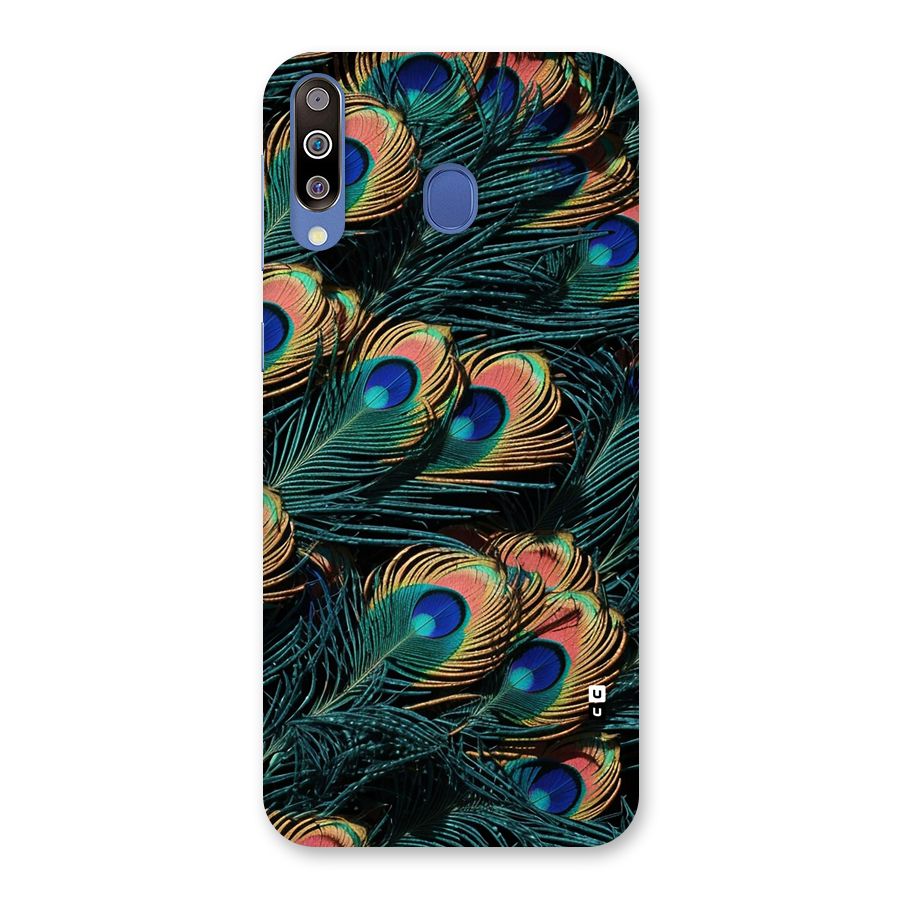 Peacock Feather Art Back Case for Galaxy M30