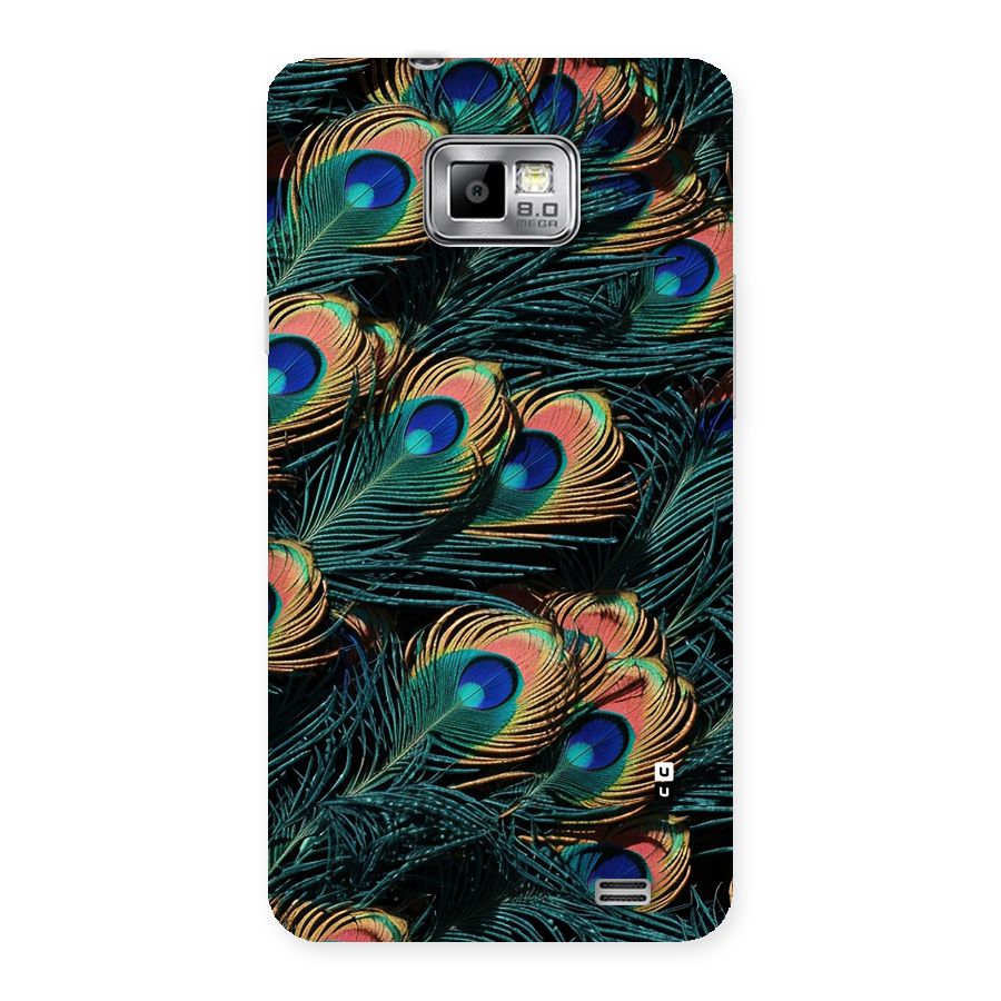 Peacock Feather Art Back Case for Galaxy S2