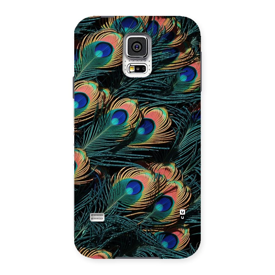 Peacock Feather Art Back Case for Galaxy S5