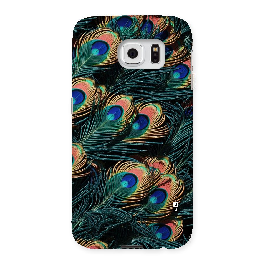 Peacock Feather Art Back Case for Galaxy S6