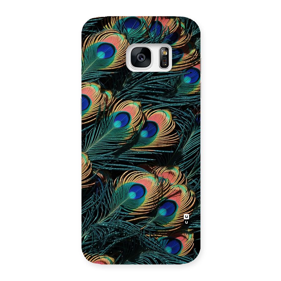Peacock Feather Art Back Case for Galaxy S7 Edge