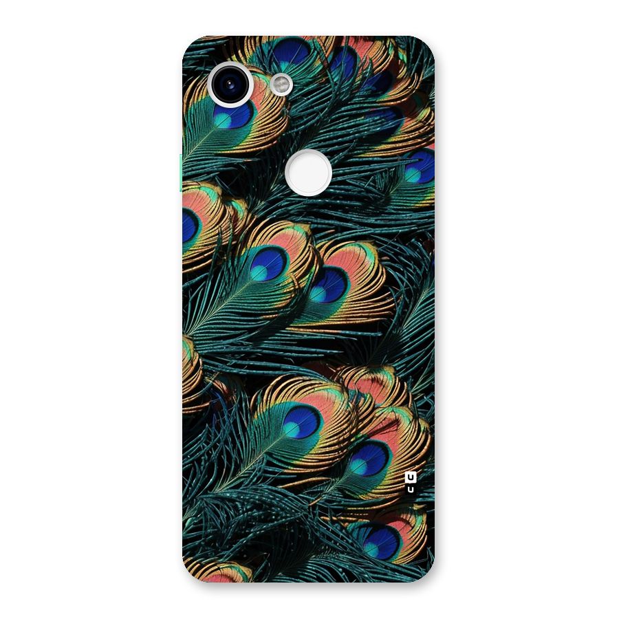 Peacock Feather Art Back Case for Google Pixel 3