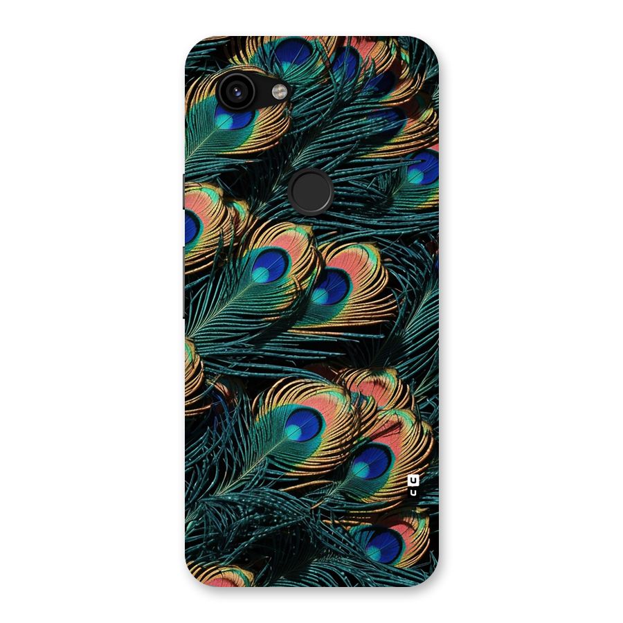 Peacock Feather Art Back Case for Google Pixel 3a
