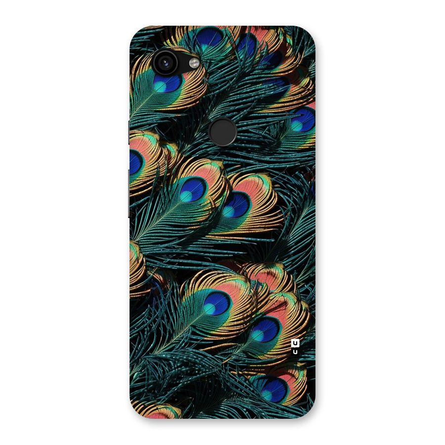 Peacock Feather Art Back Case for Google Pixel 3a XL
