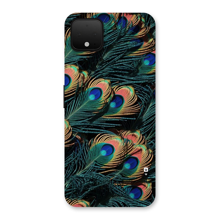 Peacock Feather Art Back Case for Google Pixel 4 XL