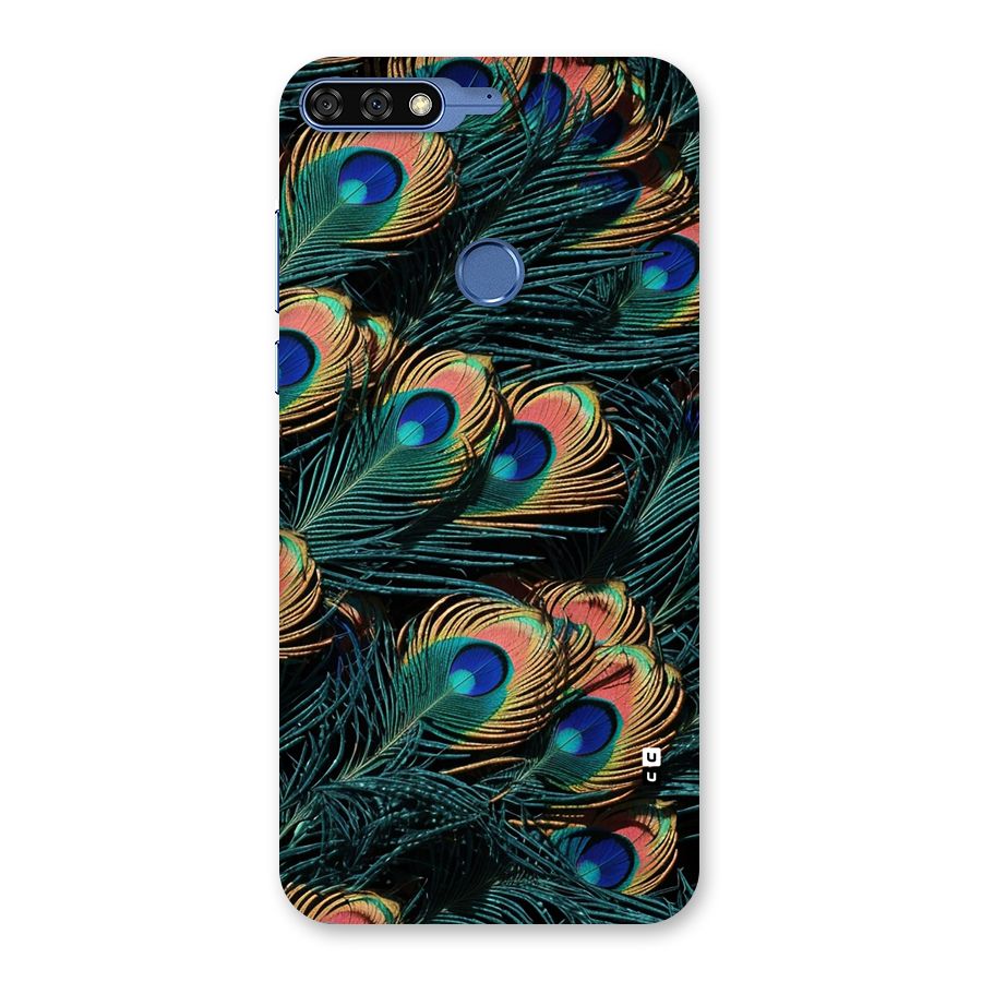 Peacock Feather Art Back Case for Honor 7C