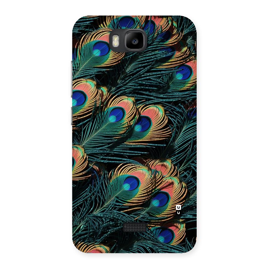 Peacock Feather Art Back Case for Honor Bee