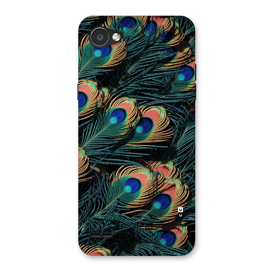 Peacock Feather Art Back Case for LG Q6