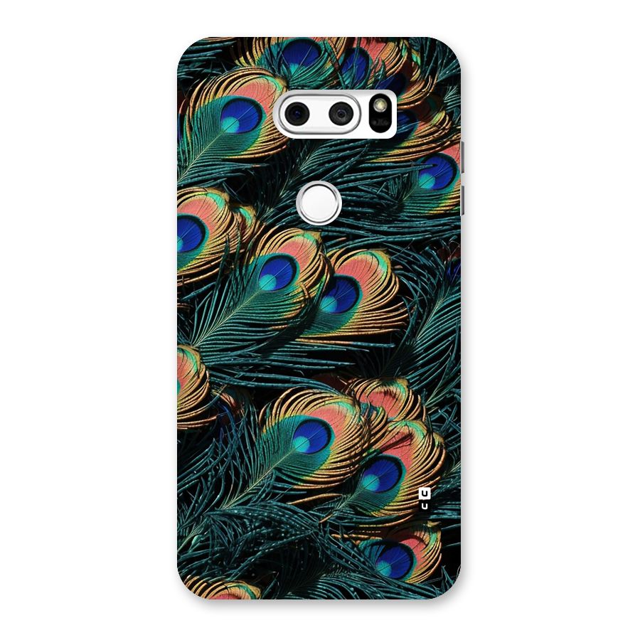 Peacock Feather Art Back Case for LG V30