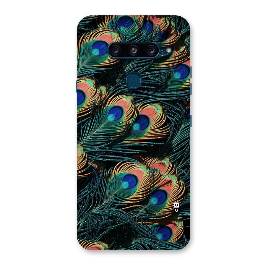 Peacock Feather Art Back Case for LG  V40 ThinQ