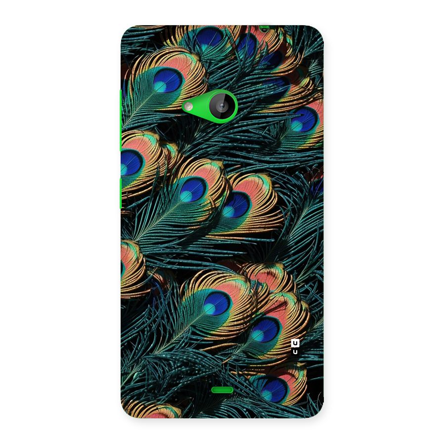 Peacock Feather Art Back Case for Lumia 535