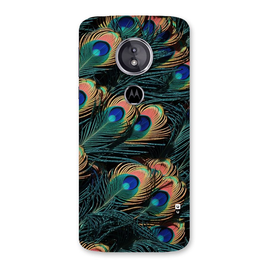 Peacock Feather Art Back Case for Moto E5