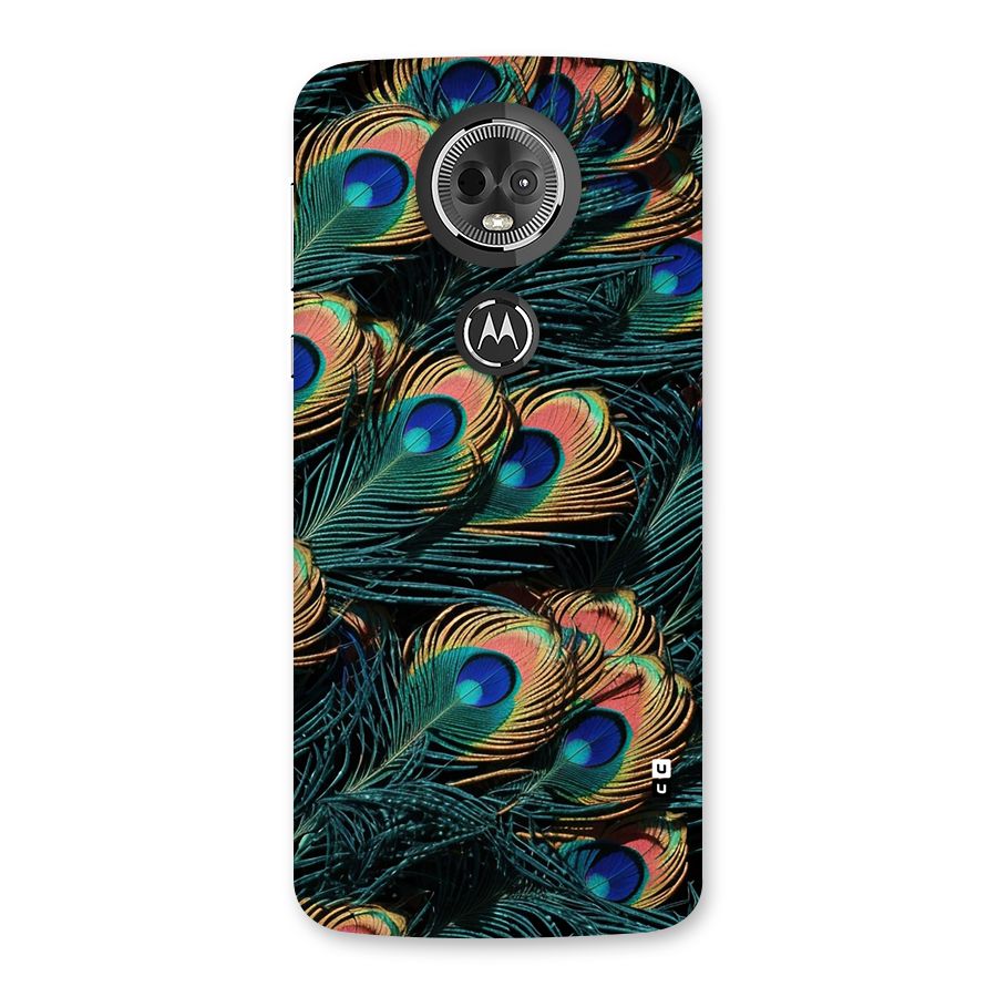 Peacock Feather Art Back Case for Moto E5 Plus