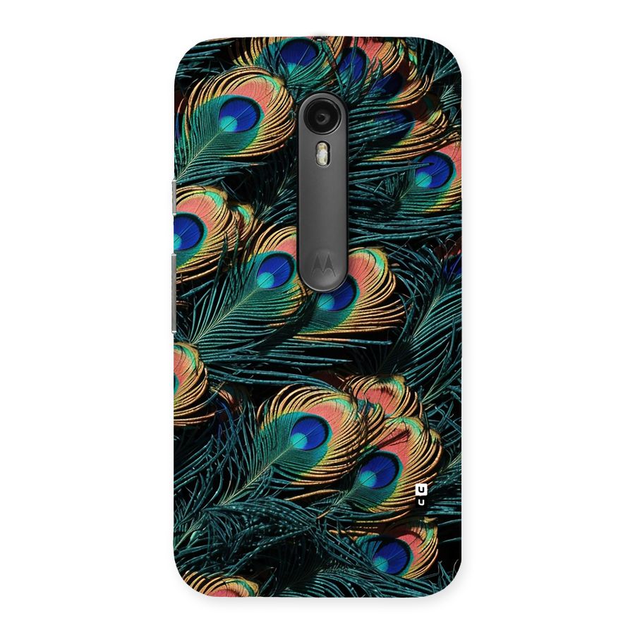 Peacock Feather Art Back Case for Moto G3