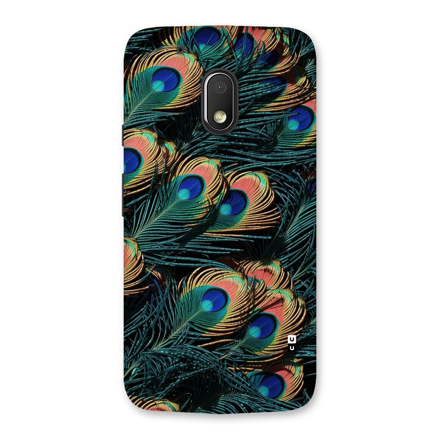 Peacock Feather Art Back Case for Moto G4 Play