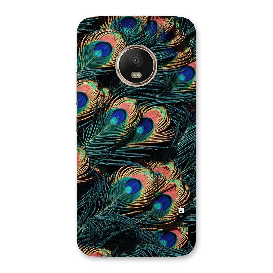 Peacock Feather Art Back Case for Moto G5 Plus