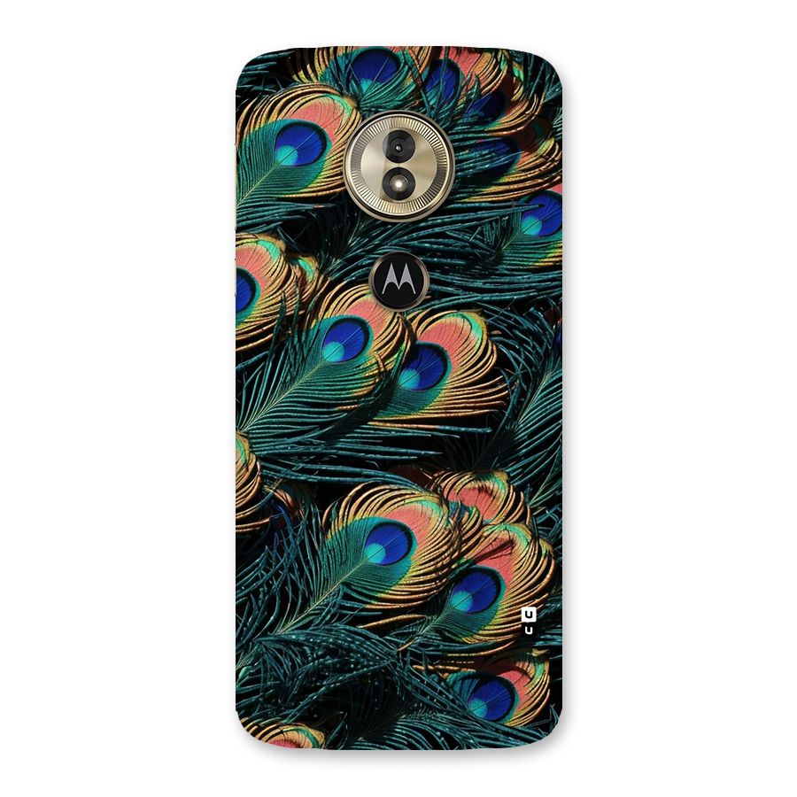 Peacock Feather Art Back Case for Moto G6 Play