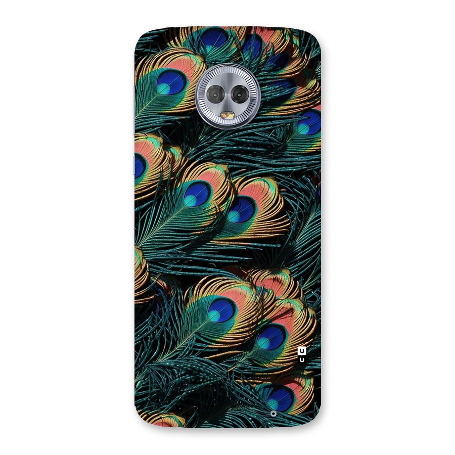 Peacock Feather Art Back Case for Moto G6 Plus