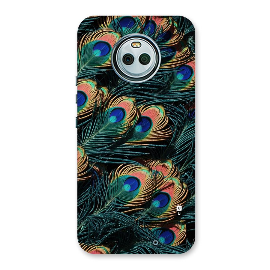 Peacock Feather Art Back Case for Moto X4