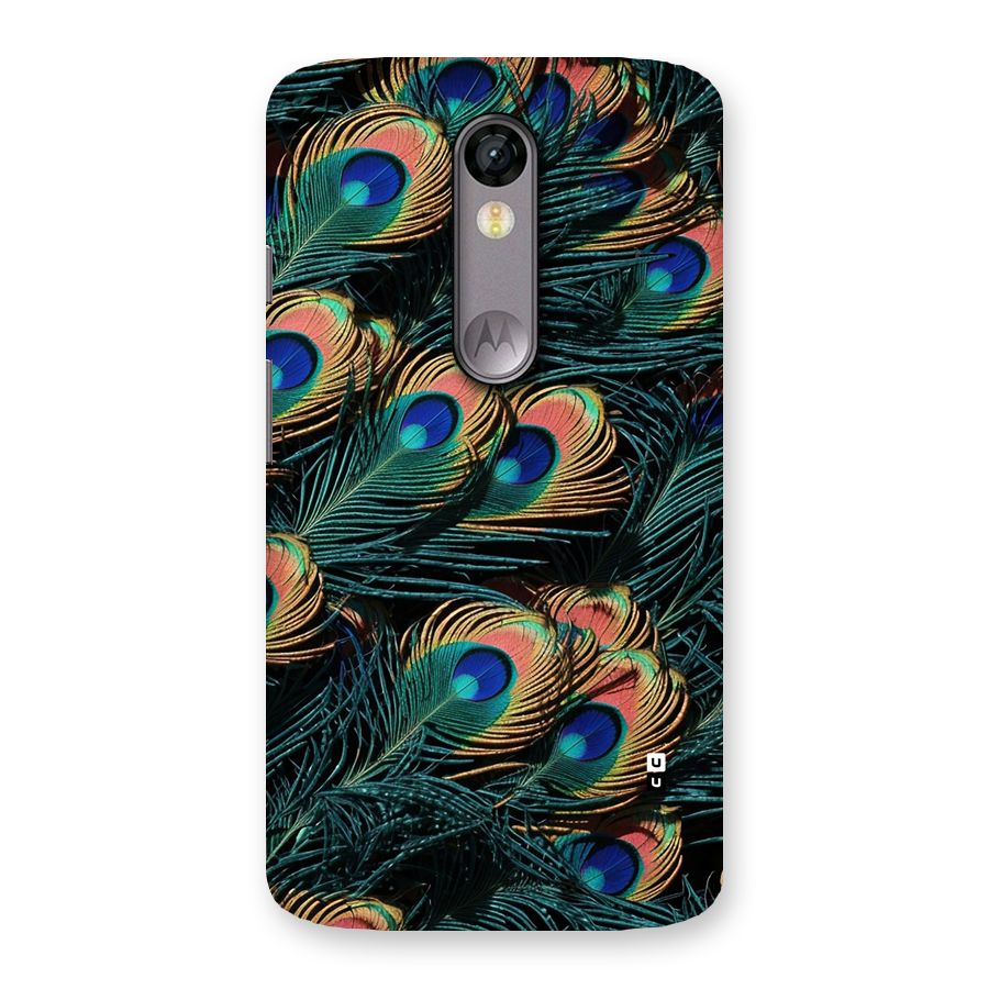 Peacock Feather Art Back Case for Moto X Force
