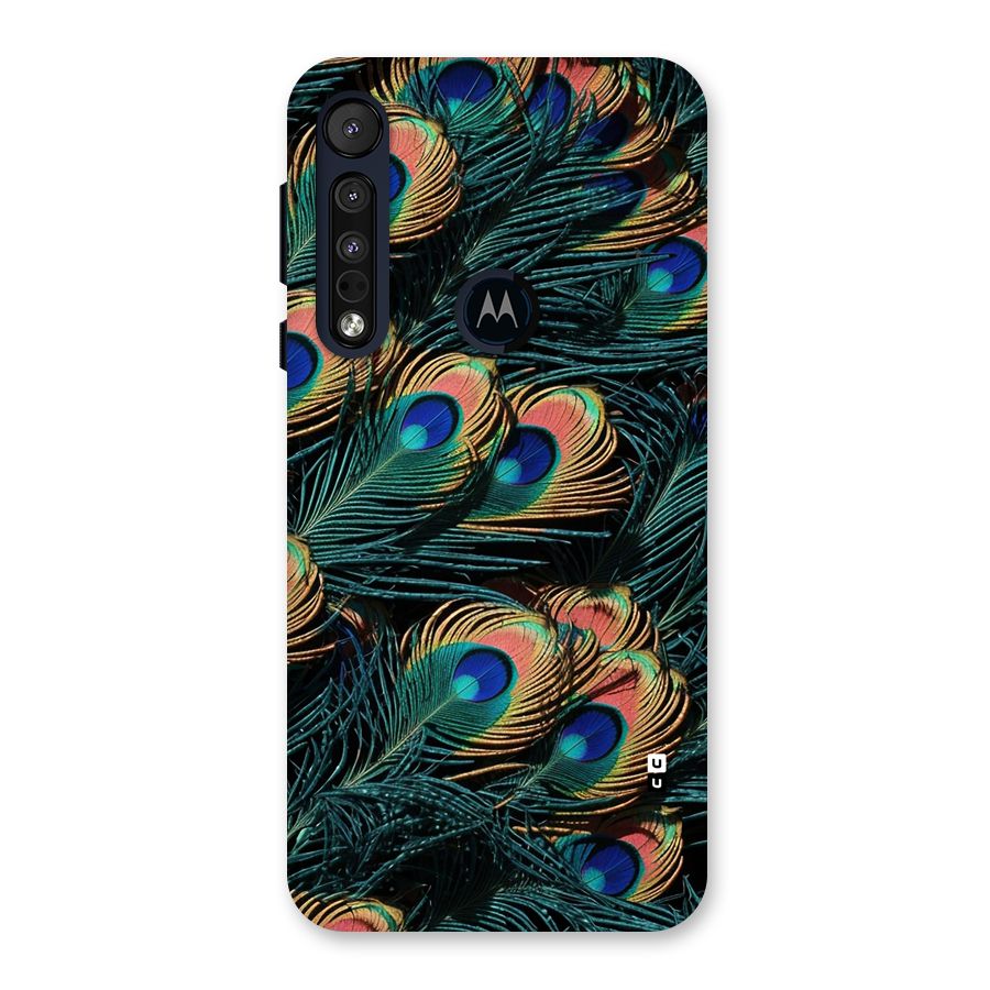 Peacock Feather Art Back Case for Motorola One Macro