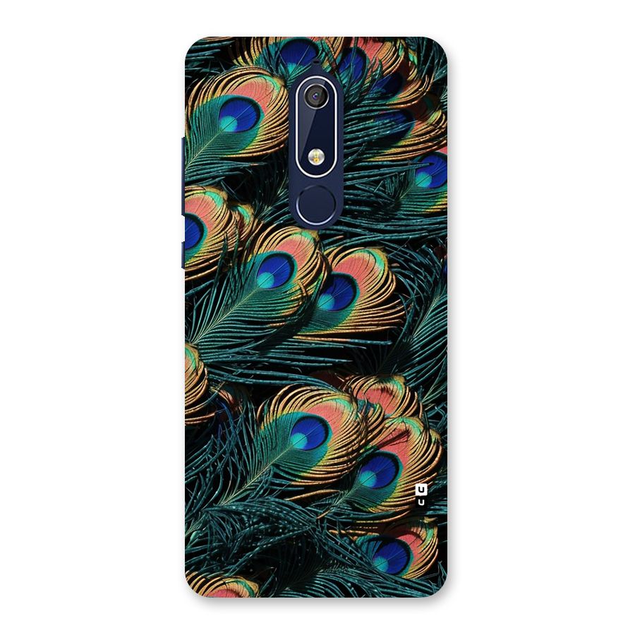 Peacock Feather Art Back Case for Nokia 5.1