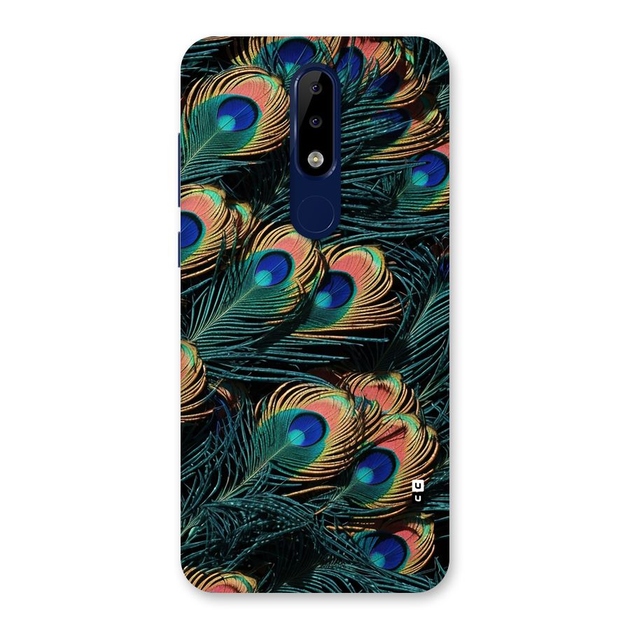 Peacock Feather Art Back Case for Nokia 5.1 Plus